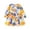 Blue, variant on Girls Floral Dress Swing A-Line Crewneck Puff Long Sleeve Tunic Dress Kids Summer Funny Print Sundress Lightweight Casual