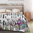 thumbnail image 6 of Yibo Wife Birthday Gifts Blanket Flannel Soft and Comfortable Anti-static Bed Sofa Blanket, 6 of 7