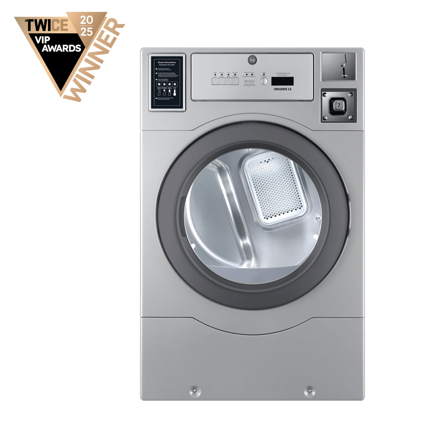 Crossover 2.0 Coin-Operated Electric Dryer with Top Controls, EDRYER