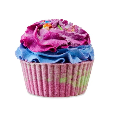 Hi Peach Layne Rosy Outlook Sprinkle Cupcake Bath Bomb, Jasmine & Strawberry, 5.1 oz