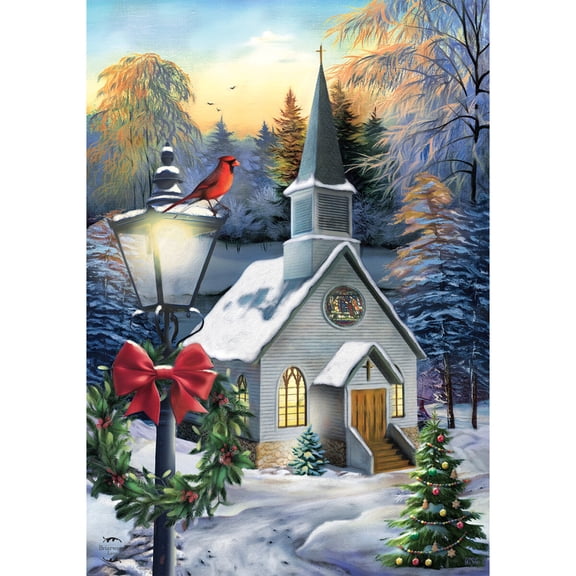 Briarwood Lane Christmas Garden Flag 12x18 For Outdoor Come All Ye Faithful Winter For Christmas Garden Flag Flags For Outside