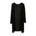 thumbnail image 5 of Lixiuxyad Lightweight Cardigan For Women, Long Sleeve Open Front Cover Up Soft Loose Knit Sweater,Black, 5 of 5