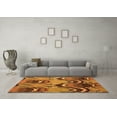 thumbnail image 3 of Ahgly Company Indoor Square Abstract Orange Modern Area Rugs, 4' Square, 3 of 4