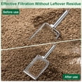 thumbnail image 4 of Uxcell Lot de 4 Tamis de Jardinage, 2.5/3.3/4/6 mm Tamis à Compost de Sol en Acier Inoxydable avec Poignée Ronde en Acier Inoxydable [Ton Argent], 4 of 6
