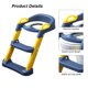 thumbnail image 5 of con escalón taburete manijas de escalera asiento de inodoro para niños pequeños asiento acolchado suave antideslizante, 5 of 6