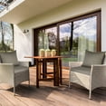thumbnail image 4 of 2Pcs Waterproof Outdoor Seat Cushion Set – Fade-Resistant Patio Furniture Cushion with Removable Cover for Chair, Sofa, or Couch – Deep Seat Design, 4 of 5