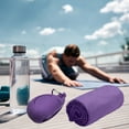 thumbnail image 5 of Kumdkd Microfiber Sports Towel - Quick-Dry Portable Sweat Absorbing Gym & Travel Towel with Hanging Loop (Purple, 4.72x2.76x1.97in), 5 of 6