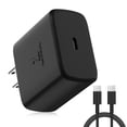 thumbnail image 1 of Cargador rápido USB C de 45 W para cargador Galaxy tipo C, USB C Cargador con 1.8M Cable Carga Rápid, 1 of 7