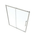 thumbnail image 6 of 50"-54"W x 72"H Sliding Shower Door, Clear Glass Bathtub Doors with 1/4" Tempered Glass, Handle, Framed Sliding Tub Door for Bathroom, Partition, Bathtub, Chrome, 6 of 8