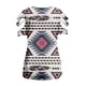 thumbnail image 4 of Blusa de manga corta con cuello en V y cremallera suelta para mujer OAVQHLG3B Store lin121212, 4 of 4