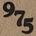thumbnail image 2 of Hy-Ko Products 30206 Plastic House Number 6 SIX 6" High, Black, 1 Piece, 2 of 4