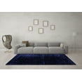 thumbnail image 3 of Ahgly Company Indoor Rectangle Abstract Blue Modern Area Rugs, 2' x 5', 3 of 4