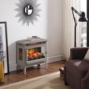 duraflame® 3D Infrared Quartz Electric Fireplace Stove Heater with Remote Control - French Grey