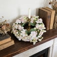 thumbnail image 5 of Artificial Wildflower Floral Wreath, Multi-Flower Candle Holder Decor, Wedding Party Table Ornament, Photo Prop for Home Living Room Desktop Decoration, 5 of 6