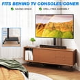 thumbnail image 3 of RTVR 32 to 60 inch Mobile TV Stand Cart, Tall Floor TV Stand with Swivel Mount, Height Adjustable Rolling Furniture Black, 3 of 10