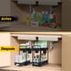 thumbnail image 3 of 2 organizadores debajo del fregadero, organizadores de cocina extraíbles de 2 niveles y organizador multiusos para estante debajo del fregadero para gabinete de cocina y baño, 3 of 7