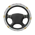 thumbnail image 3 of Daiia Steering Wheel Covers Hello Elastic Skidproof Steering Wheel Protective Cover Case Steering Wheel Protector Comfortable Protective Case For Suv Sedan Decor, 3 of 8