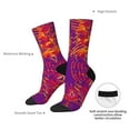 thumbnail image 4 of KLL Bright Textured Animal Print Cool Socks Men's Women's Crew Socks Funny Crazy Novelty Stockings, 4 of 6