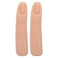 thumbnail image 2 of Fake Practice Finger, Embedded Nail Slot Nail Training Finger Silicone Bendable  For  Practice Light Color, 2 of 8