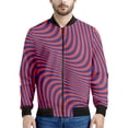 thumbnail image 3 of Chaqueta con cremallera con estampado 3D de degradado psicodélico para hombres, sudaderas de gran tamaño, chaquetas bomber de manga larga para primavera y otoño para mujeres, 3 of 5