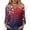 Deep Red, variant on 250 Anniversary American Flag 3/4 Sleeve V Neck Tops for Women 4th of July Independence Memorial Day Baggy Tee Summer Patriotic Tops