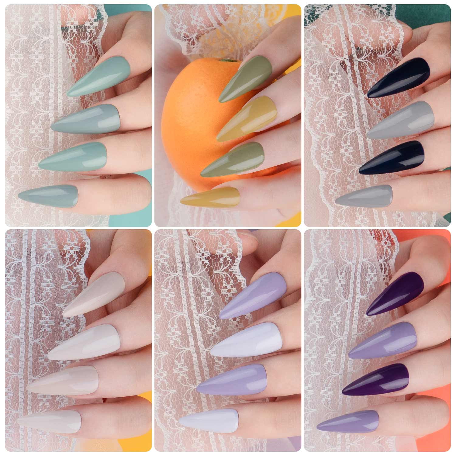 Candy Lover Gel Nail Polish Kit with UV LED Lamp, 12 Colors Romance Cool Gel Polish Starter Kit, All-in-One Quick Dry Long-Lasting Nail Gel Kit with Manicure Tools Valentine Gift for Women