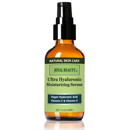 Joyal Beauty Ultra Hyaluronic Acid Serum With Vitamin C Vitamin E Witch Hazel. Best Natural Organic Moisturizing Face Skin Serum for Fresher Pump and Younger (Best Cream For Younger Looking Skin)