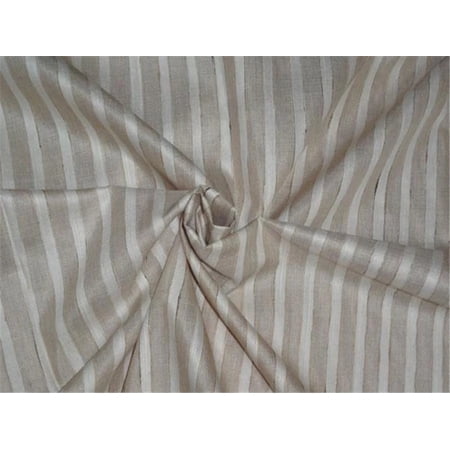 TUSSAR SILK FABRIC WITH SILK STRIPES 44quot; WIDE [6957]