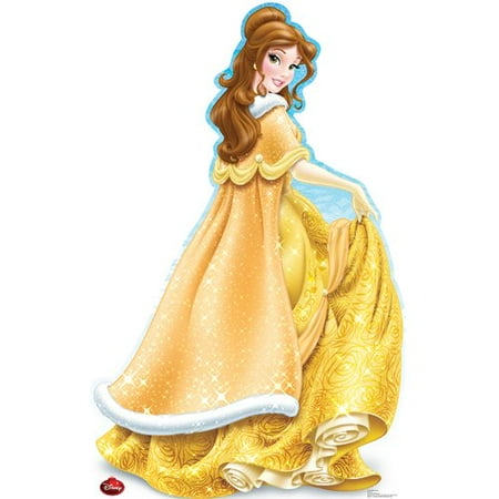 Disney Belle Cardboard Stand - Disney Belle Holiday Princess Standup Standee Cardboard Cutout Poster