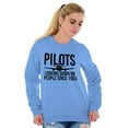 thumbnail image 4 of Looking Down On People 1903 Pilot Unisex Plus Fleece Graphic Sweatshirt Brisco Brands 2X, 4 of 5