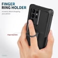 thumbnail image 5 of Petocase for Samsung Galaxy S22 Ultra Case,Heavy Duty Full Body Shockproof Kickstand with 360°Ring Holder Support Car Mount Hybrid Bumper Phone Cover,Black, 5 of 8