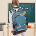 thumbnail image 7 of FORMRS Unisex School Backpack 17" Student Travel Bag with Laptop Compartment, Capybaras Swimming, 7 of 7