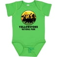 thumbnail image 3 of Inktastic Yellowstone National Park with Bear Mountains and Trees Cricle Boys or Girls Baby Bodysuit, 3 of 5