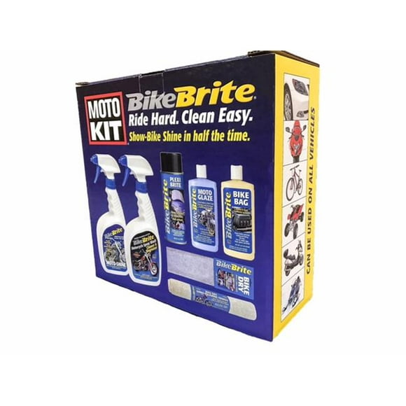 Bike Brite Kit de Moto Detailing&44; Pack de 7