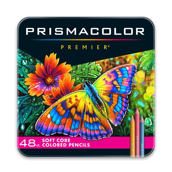 Crayons de Couleur Prismacolor Premier Noyau Souple, Lot de 48