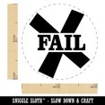 thumbnail image 2 of Fail X Mark Self-Inking Rubber Stamp Ink Stamper - Green Ink - Mini 1/2 Inch, 2 of 7