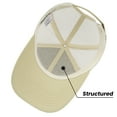 thumbnail image 5 of TOPTIE 6 Panel Structured Trucker Cap, Black Unisex Water-resistant and Breathable Mesh Baseball Cap, 5 of 8