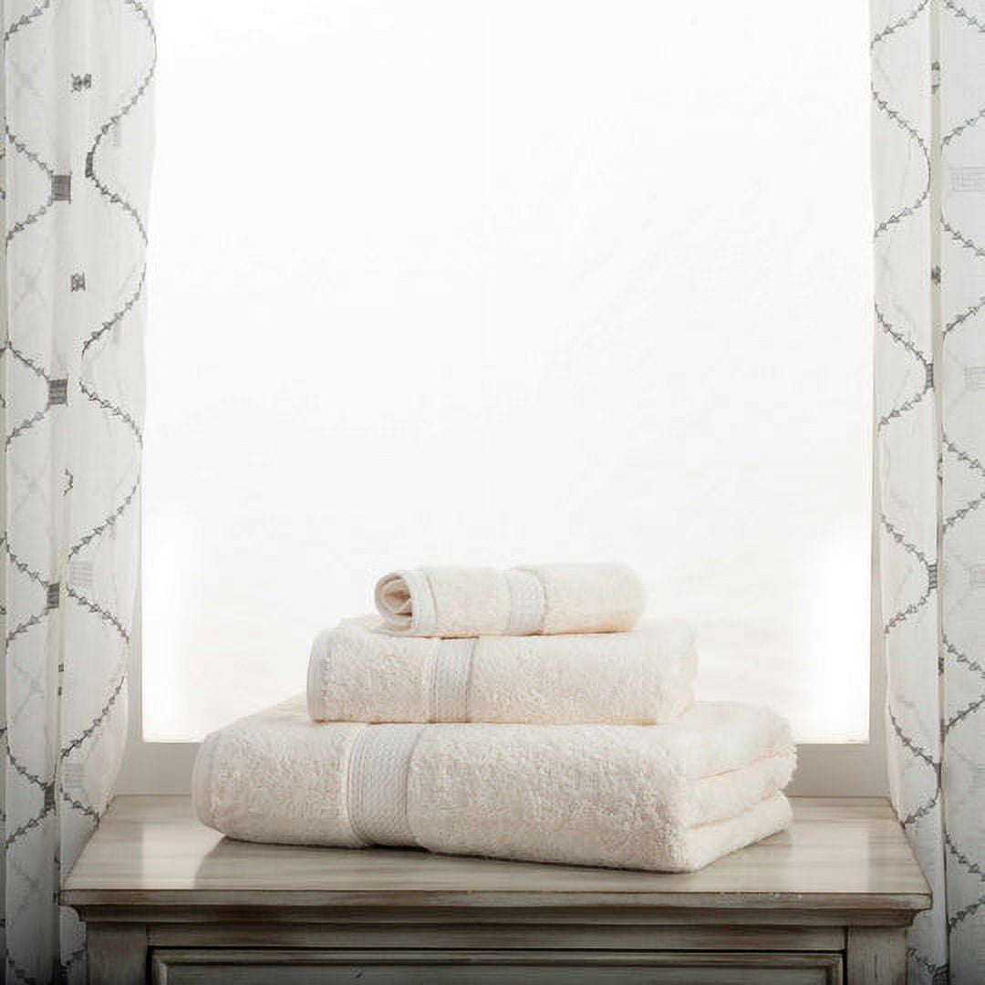 Egyptian Cotton 900 GSM Hotel Quality 3-Piece Towel Set, 1 Face, 1 Hand, and 1 Bath Cream
