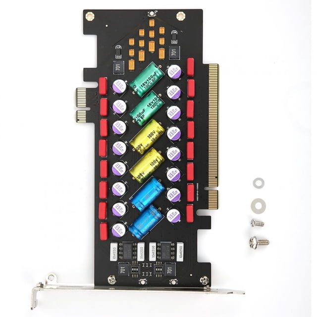 Tarjeta de filtro de potencia para PC, tarjeta HI-FI, mejor música, forma de caramelo arcoíris para purificación de audio de PC.