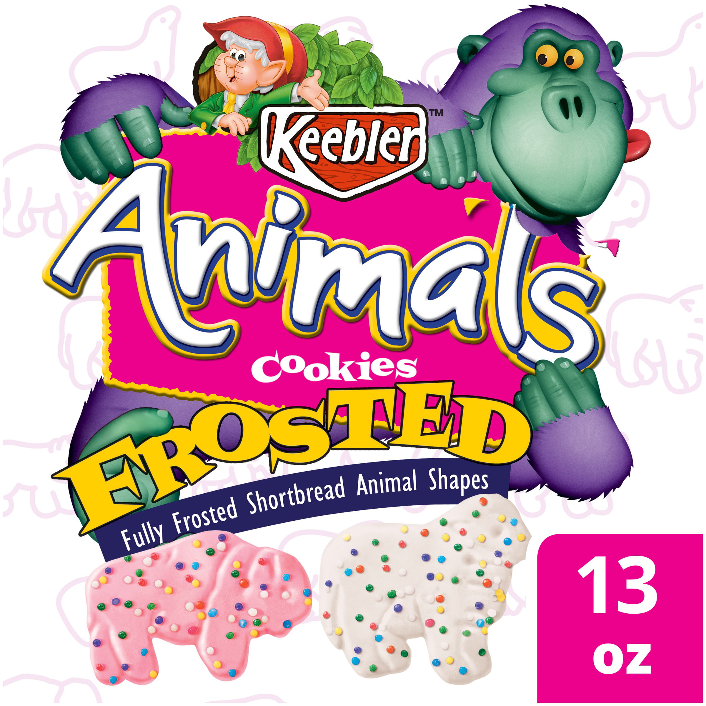 Keebler Frosted Animal Shortbread Animal Cookies 13 oz 