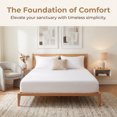 thumbnail image 2 of REGALWOVEN Fitted Microfiber Bed Sheets for All-Season Comfort and Breathability White 1 PC 53.9x74.8 inch, 2 of 5