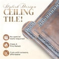 thumbnail image 6 of DCT06 - Cambridge 2 ft. x 2 ft. PVC Glue-up or Lay-in Ceiling Tile in Weathered Copper (200 sq.ft / Pack) - 50 Pieces, 6 of 20
