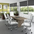 thumbnail image 2 of Bush Business 72W Boat Shaped Conference Table in Hickory - Engineered Wood, 2 of 9