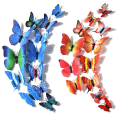 thumbnail image 1 of Decoración de pared con mariposas, 48 piezas, pegatinas de mariposas 3D para decoración de habitaciones, bodas y fiestas con imanes, 1 of 6