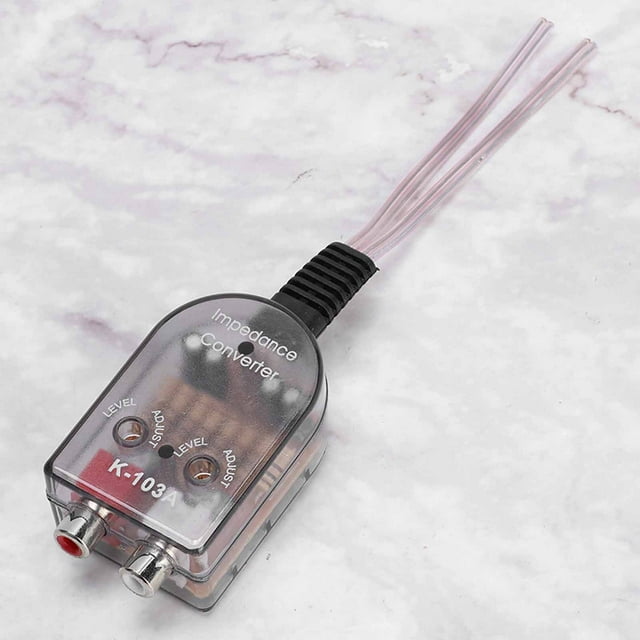 Altavoz Estéreo Ajustable Para Coche, Convertidor de Impedancia de Audio de Línea de Alta A Baja, Señal de Salida, Entrada de Subwoofer, de Audio Para Vehículo