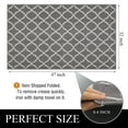 thumbnail image 5 of Ileading Rubber Backing Gray Runner Rug, 31"x 47", 5 of 7