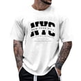 thumbnail image 3 of JAJAHO Men Letter Graphic Tee Summer Oversized T Shirt Short Sleeve Crew Neck Baggy Streetwear Stylish Tops, 3 of 4
