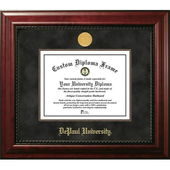 Campus Images IL974EXM-1185 8.5 x 11 in. DePaul University Executive Diploma Mahogany Frame