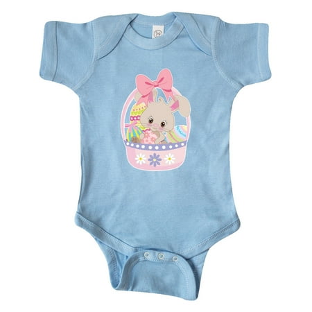 

Inktastic Easter Bunny in Easter Basket with Eggs Gift Baby Girl Bodysuit