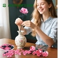 thumbnail image 4 of Set de construcción de juguetes SIENON, ramo de rosas rosas, 10 unidades, 4 of 7